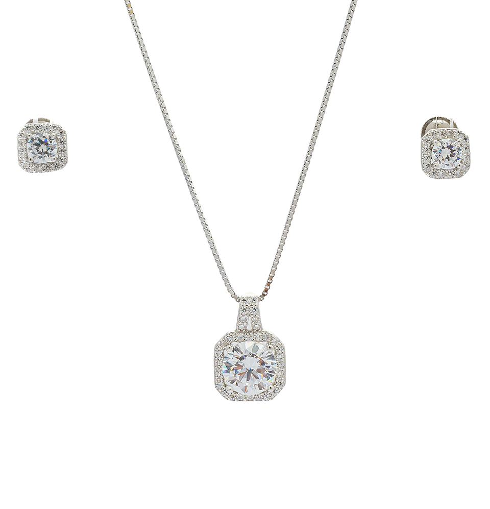 Celestial White Pendant Set