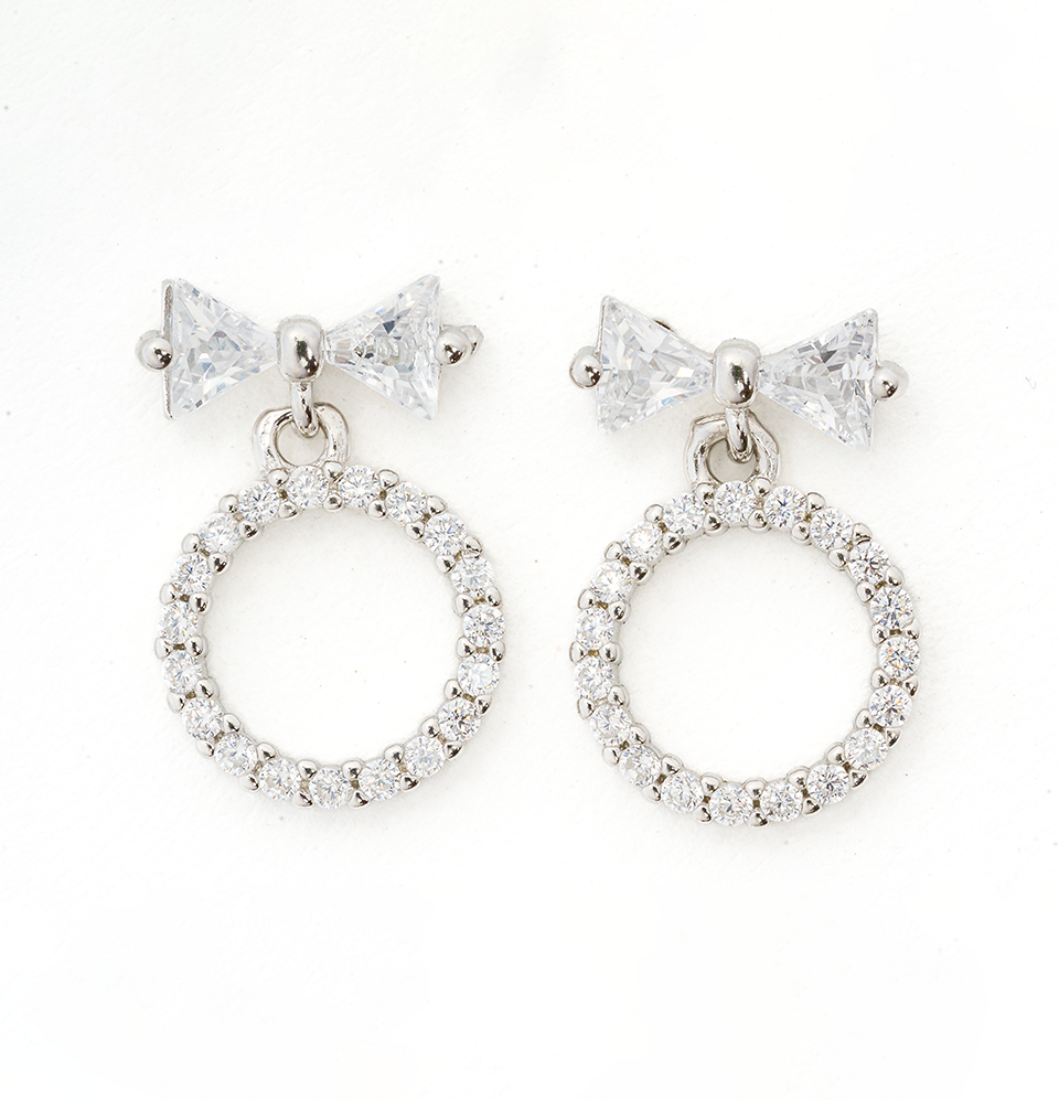 Charming Bow Drops Earrings