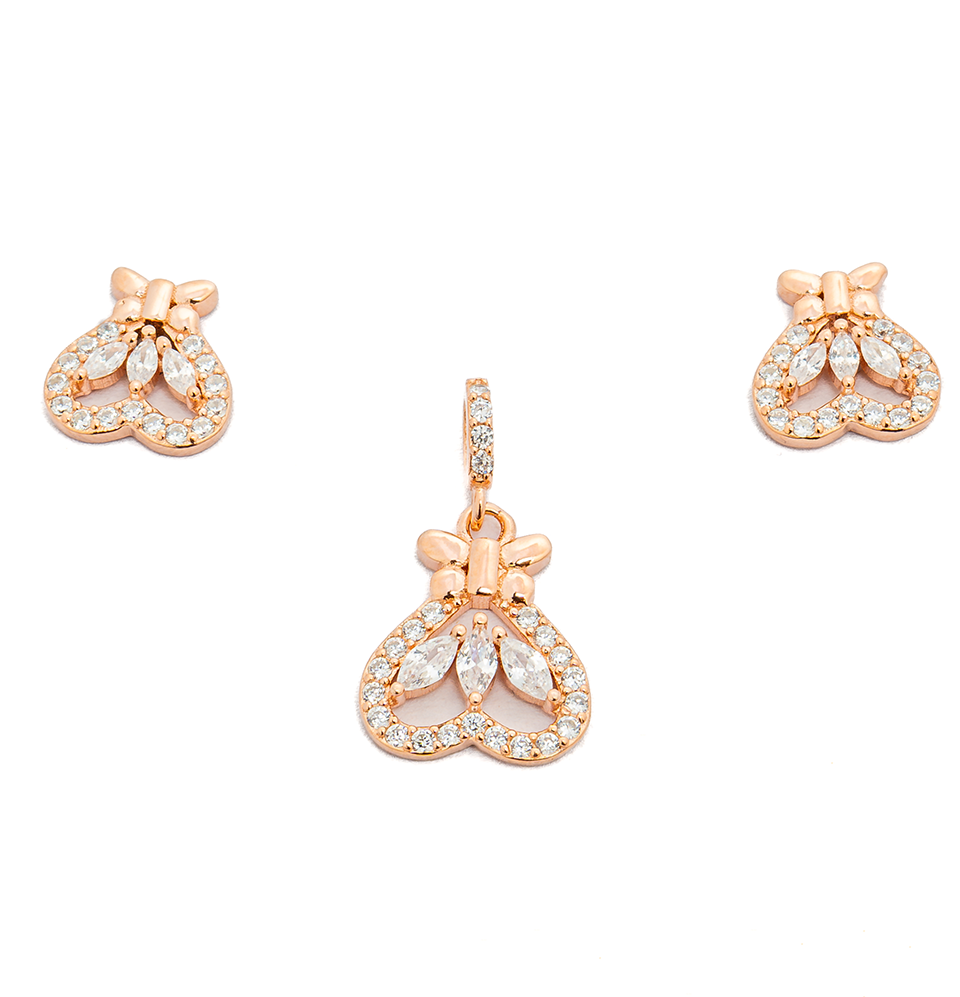 Majestic Crown Pendant Set