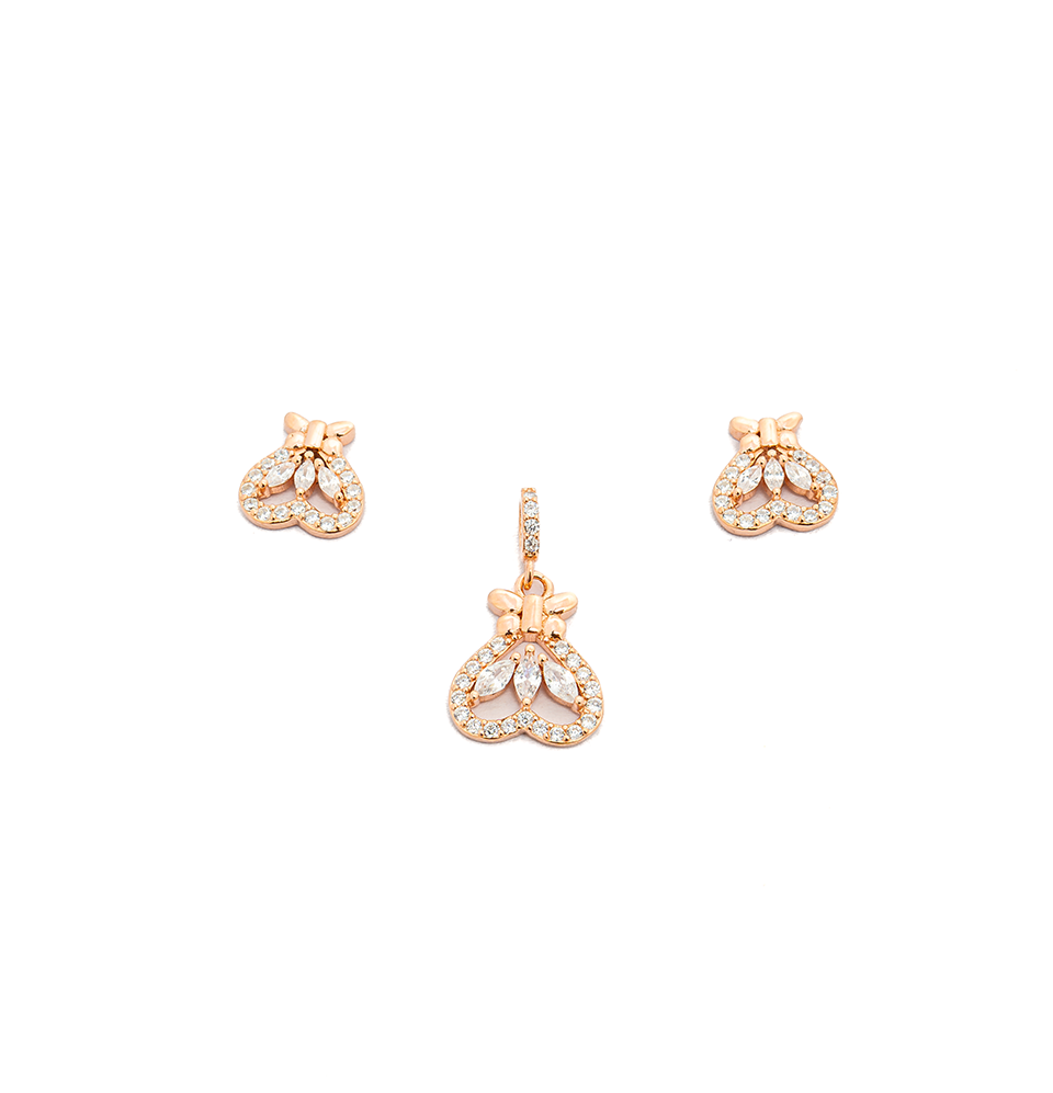 Majestic Crown Pendant Set