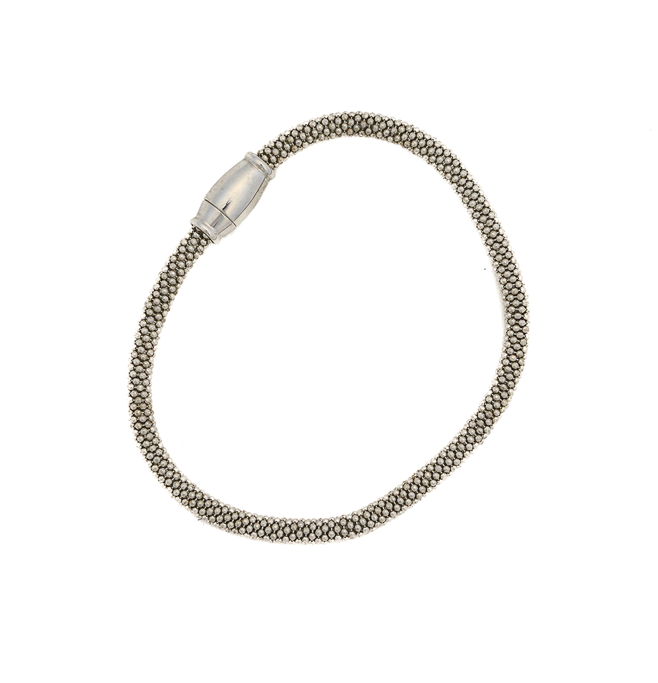 Mesh Twist Bracelet Silver